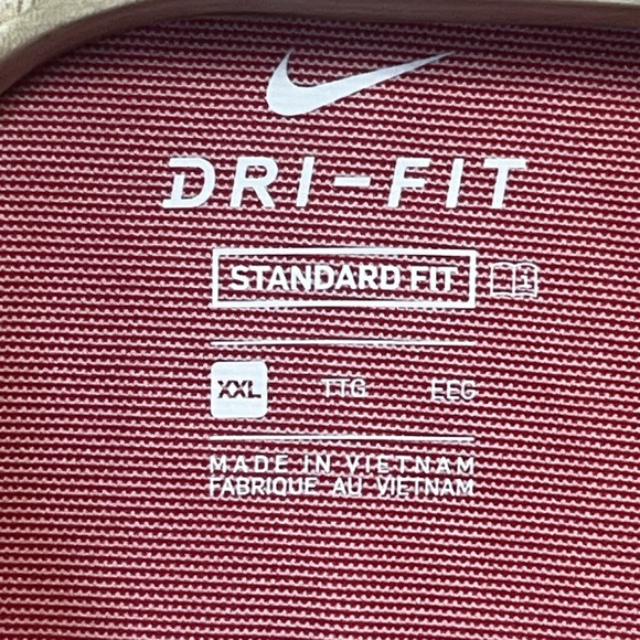 Nike Men's‎ Standard Fit Dri-Fit Golf Polo Size 2XL Pink NWT MSRP $55 - Picture 5 of 13